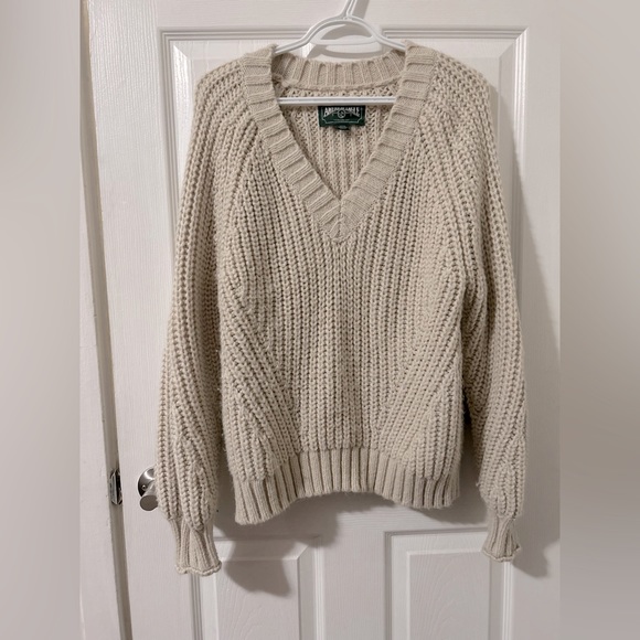 AEO Cable-knit Oversized Sweater - Picture 1 of 4